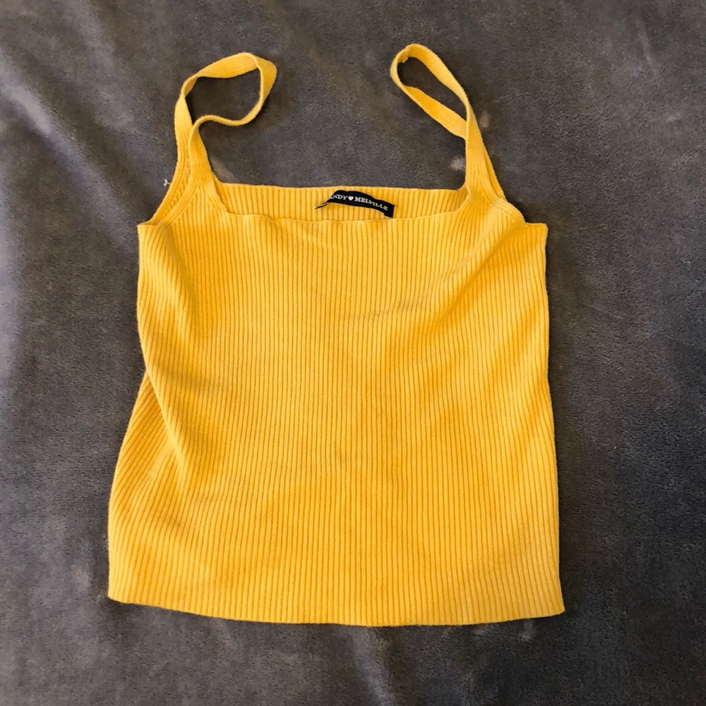 Never Worn Brandy Melville Yellow Tank